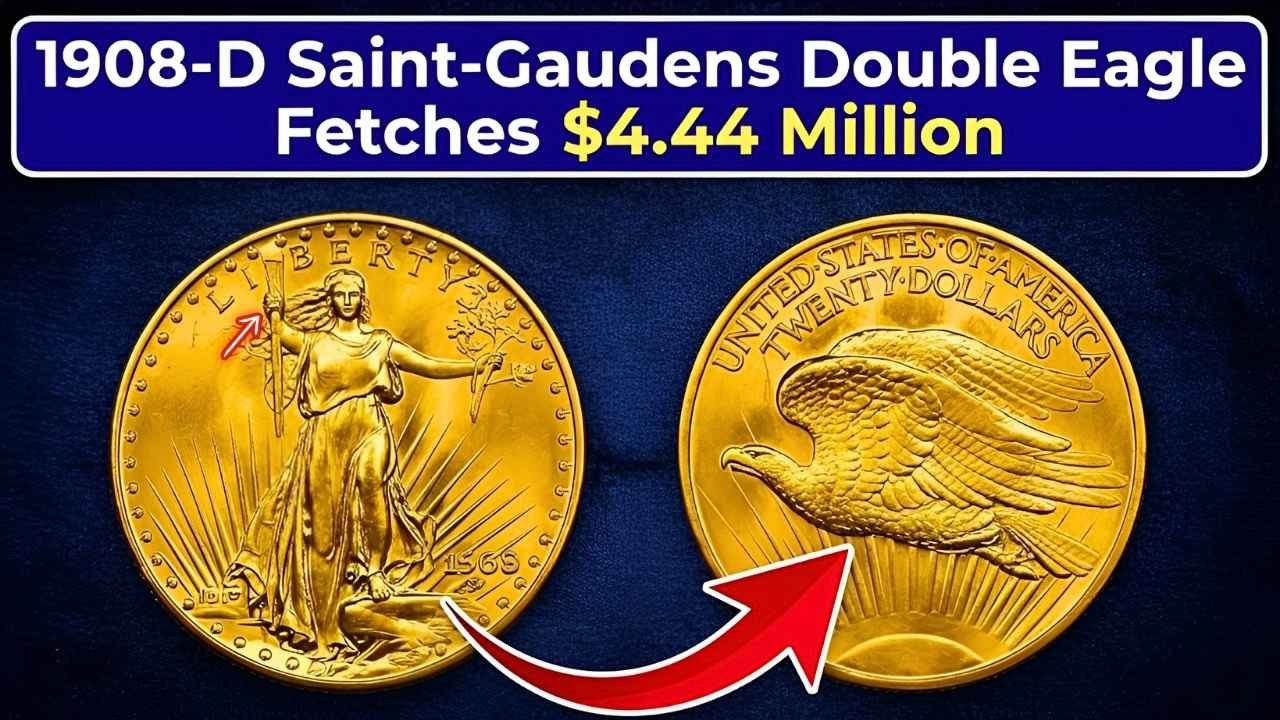 1908-D Saint-Gaudens Double Eagle Fetches $4.44 Million Complete History and Value Guide