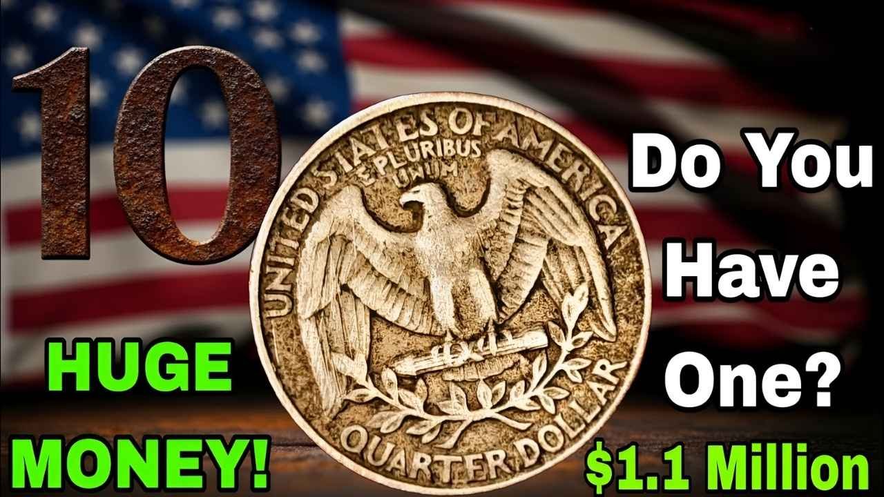 Top 10 Most Valuable Washington Quarters 2025 Coins Worth Over $1 Million
