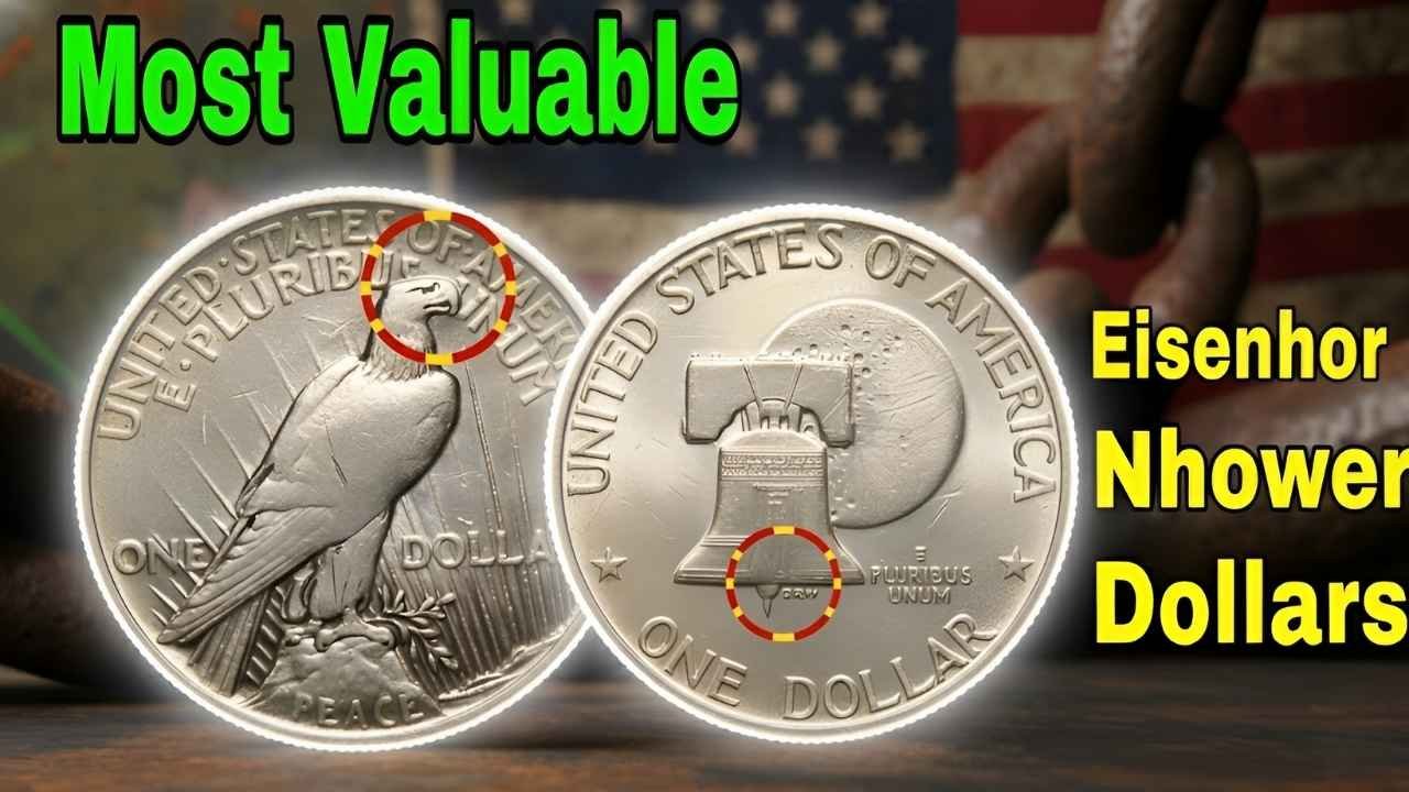 Most Valuable Peace and Eisenhower Dollars Rare Coins Worth Over $320,000