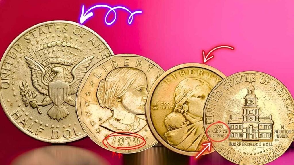Most Valuable Kennedy Half Dollar, Sacagawea Dollar, and Susan B. Anthony Dollar Worth Million