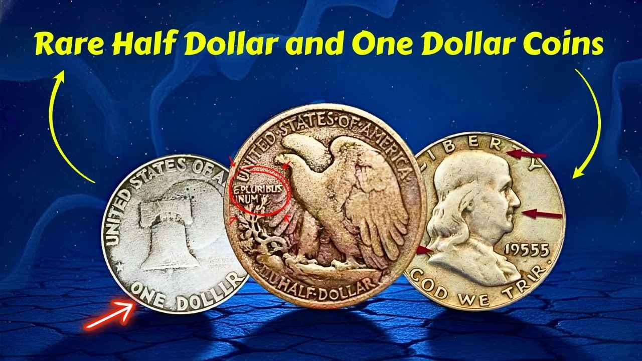 15 Rare Half Dollar and One Dollar Coins That Could Be Worth a Fortune