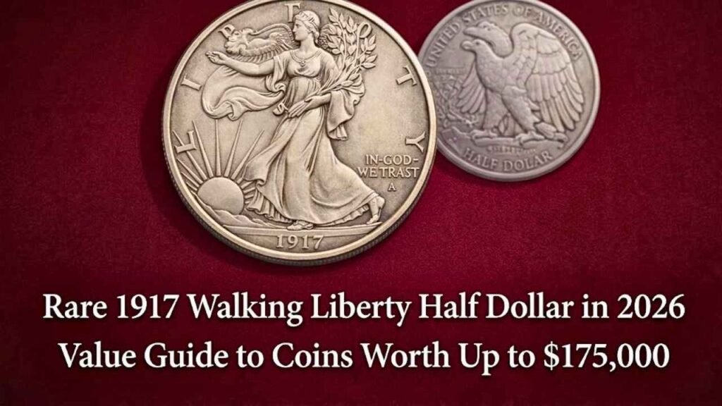 Rare 1917 Walking Liberty Half Dollar in 2026 Value Guide to Coins Worth Up to $175,000