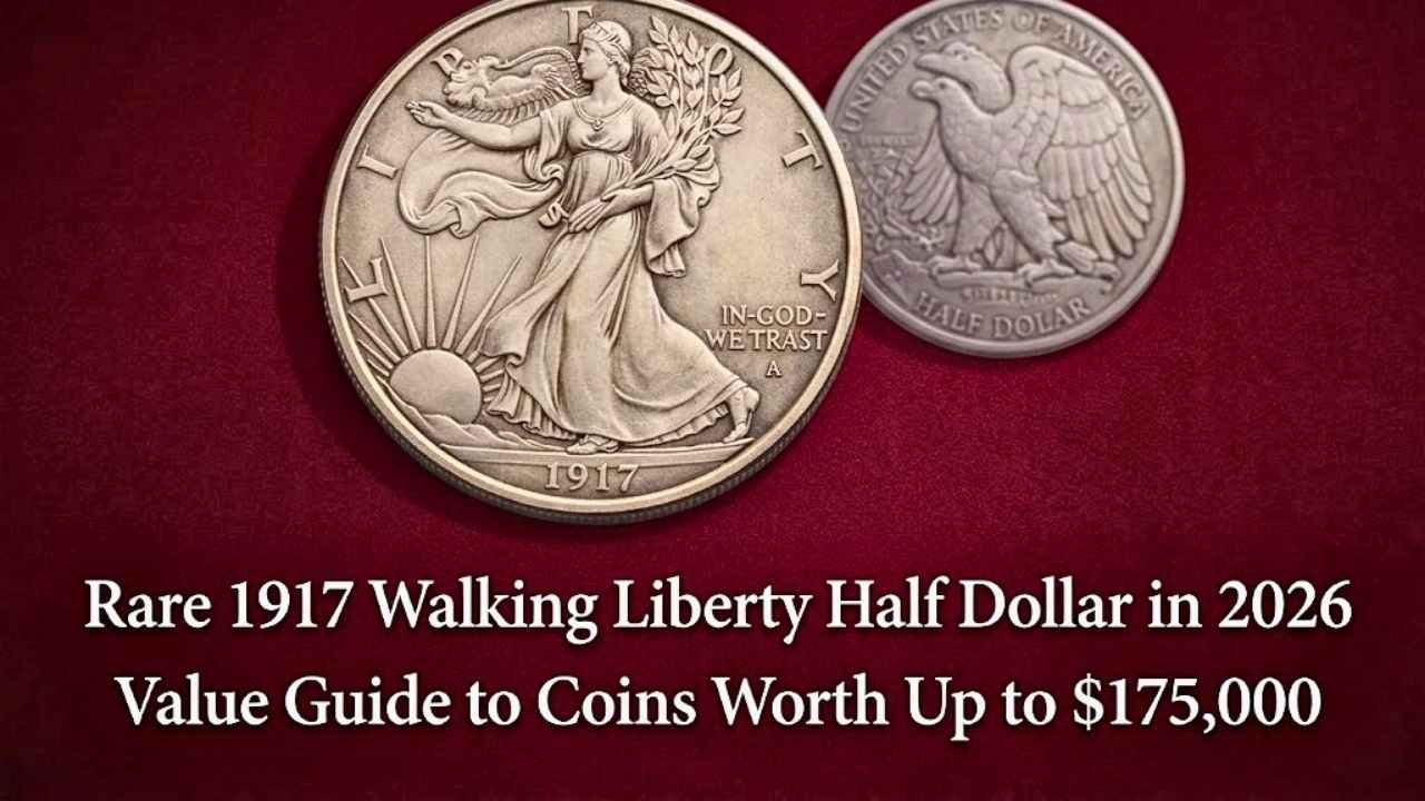 Rare 1917 Walking Liberty Half Dollar in 2026 Value Guide to Coins Worth Up to $175,000